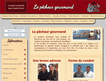 Tablet Screenshot of pecheurgourmand.com